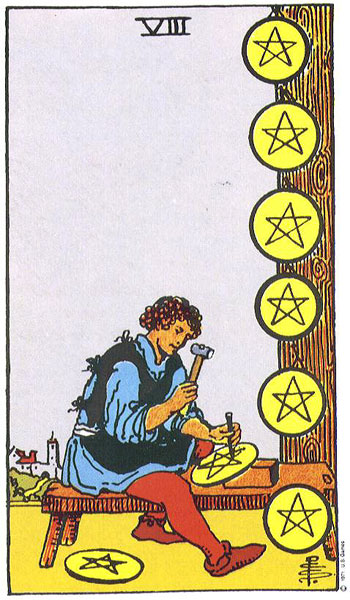 Read more about the article Tarot: eight of pentacles