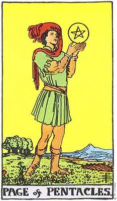 Read more about the article Tarot: page of pentacles