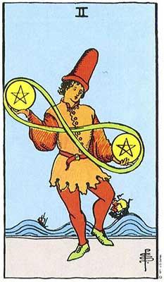 Read more about the article Tarot: two of pentacles